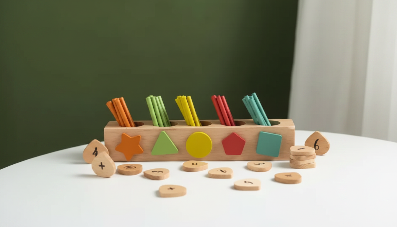 Montessori Counting Sticks: Hands-On Math for Kids