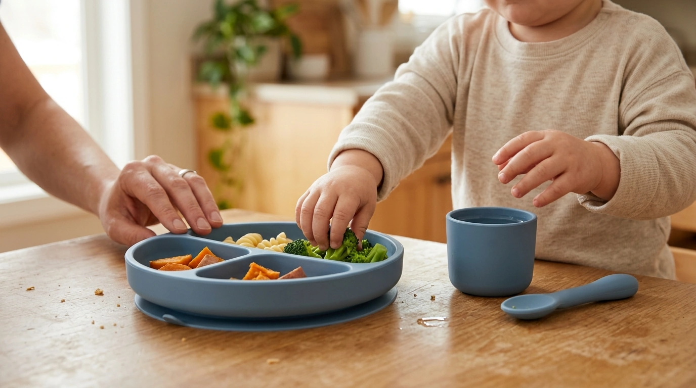 3-Piece Silicone Baby Dinnerware Set: Less Mess, More Ease