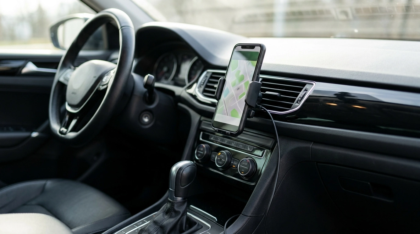 Universal Vent Clip Phone Mount: iPhone & Samsung Fit
