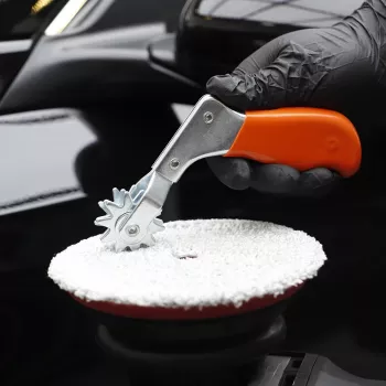 Wool Pad Cleaner Spur: Clean, Fluff & Cut Consistently