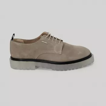 Antony Morato Beige Leather Lace-Ups for Smart Casual
